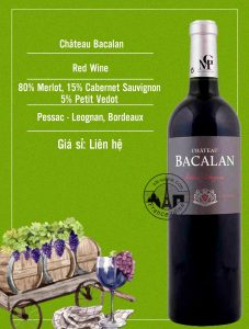 Vang đỏ Chateau Bacalan